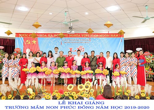 Trường Mầm non Phúc Đồng tưng bừng tổ chức Lễ khai giảng chào năm học mới 2019 – 2020